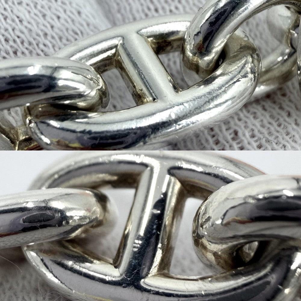 HERMES エルメス ブレスレット シェーヌダンクルMM アクセサリー ジュエリー 14コマ シルバー925 メンズ 約53.8g【中古品】