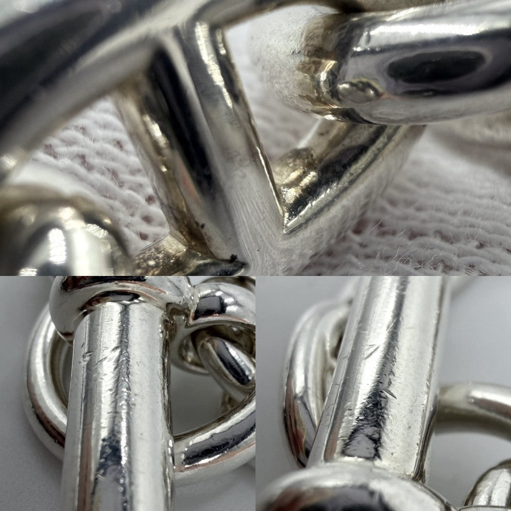 HERMES エルメス ブレスレット シェーヌダンクルMM アクセサリー ジュエリー 14コマ シルバー925 メンズ 約53.8g【中古品】