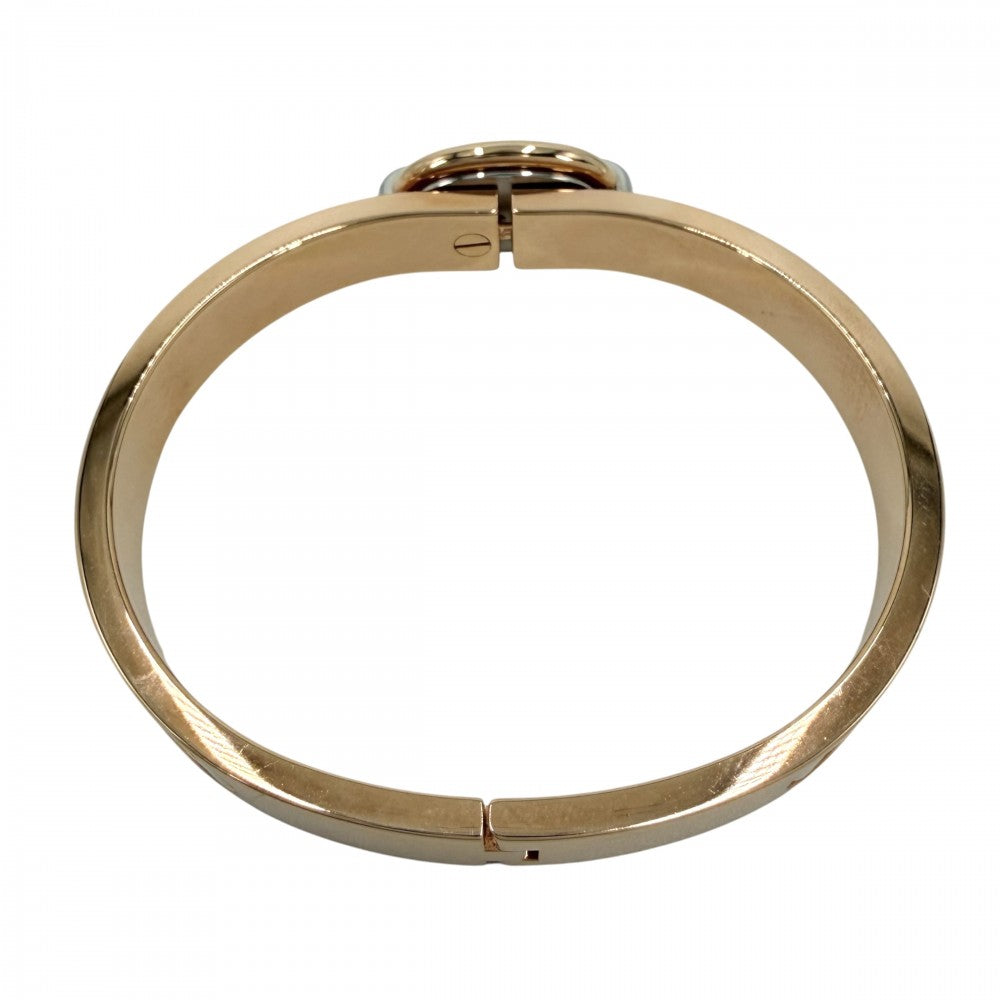 HERMES エルメス バングル ミニ・クリック シェーヌ・ダンクル ブレスレット アクセサリー 小物 アイボリー ゴールデンローズ レディース 約28.4g【中古品】