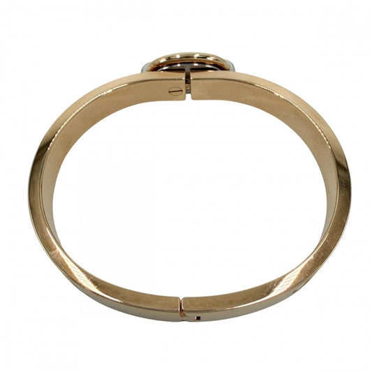 HERMES エルメス バングル ミニ・クリック シェーヌ・ダンクル ブレスレット アクセサリー 小物 アイボリー ゴールデンローズ レディース 約28.4g【中古品】