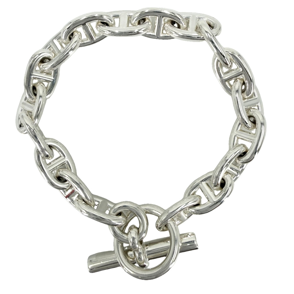 HERMES エルメス ブレスレット シェーヌダンクルMM アクセサリー ジュエリー 18コマ シルバー925 メンズ 約64.1g【中古品】