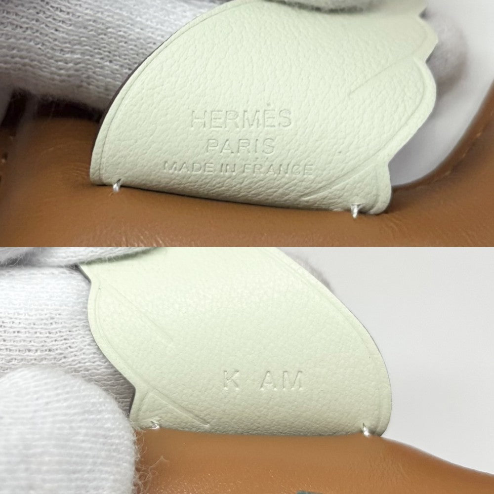 【開店SALE】 HERMES エルメス キーホルダー ロデオ ペガサスPM バッグチャーム メンズ レディース 男女兼用 K刻印 アニョーミロ ブラウン 茶 グリーン 緑 ユニセックス 2025年【中古品】