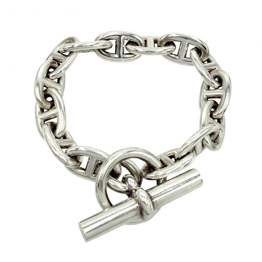HERMES エルメス ブレスレット シェーヌダンクルMM アクセサリー ジュエリー 14コマ シルバー925 ユニセックス 約52.4g【中古品】