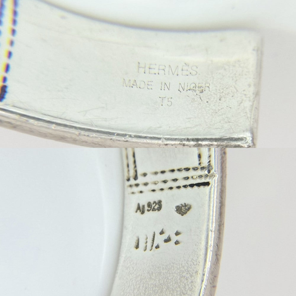 【開店SALE】 HERMES エルメス バングル トゥアレグ ブレスレット アクセサリー 小物 シルバー925 メンズ 約36.0g【中古品】