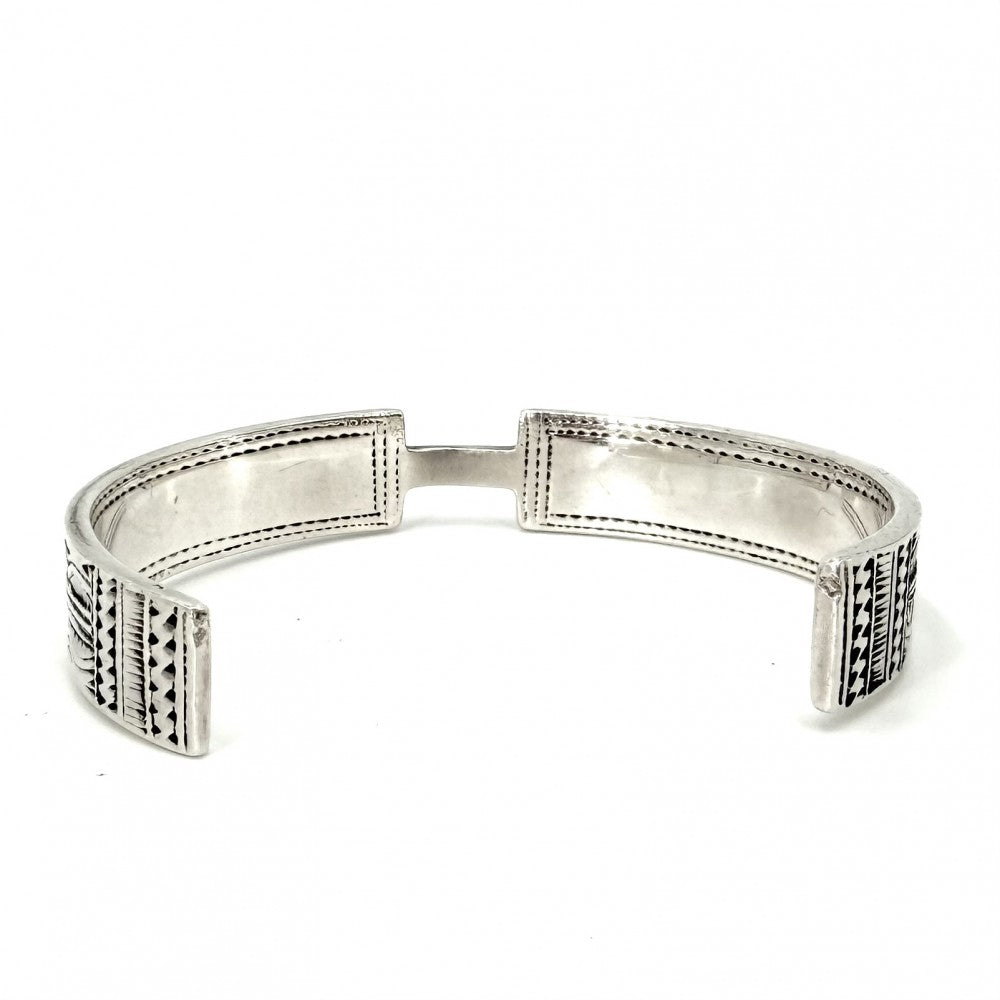 【開店SALE】 HERMES エルメス バングル トゥアレグ ブレスレット アクセサリー 小物 シルバー925 メンズ 約36.0g【中古品】