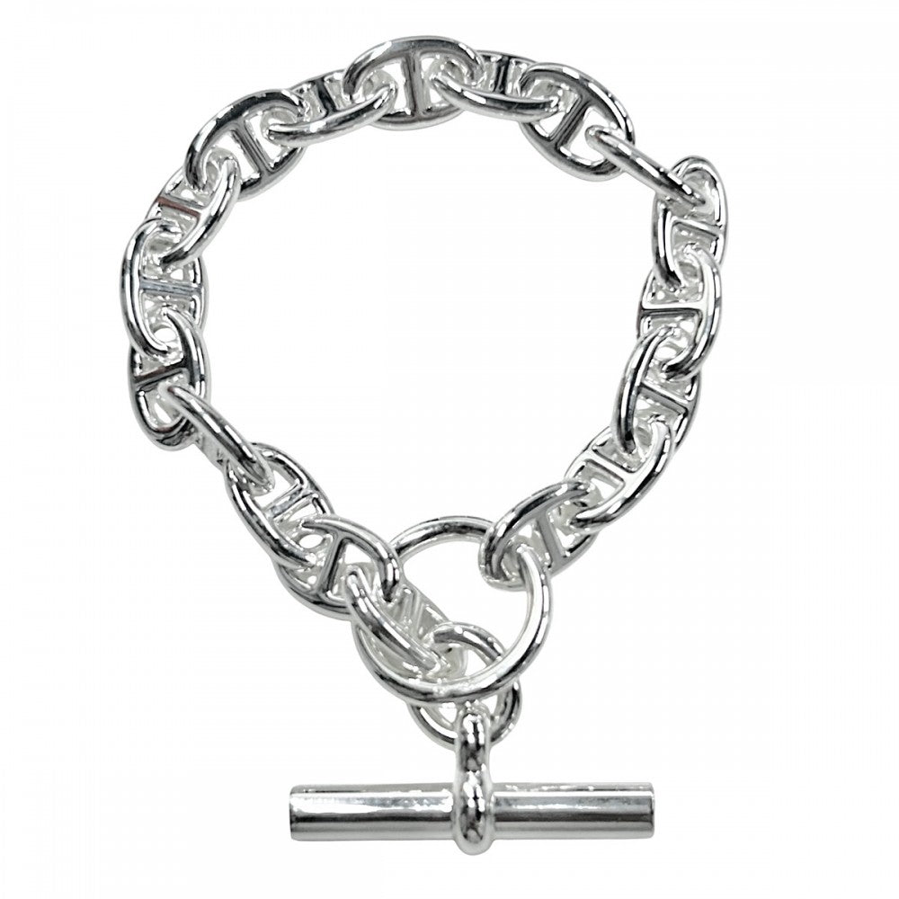 HERMES エルメス ブレスレット シェーヌダンクルPM アクセサリー ジュエリー 18コマ シルバー925 メンズ 約36.2g【中古品】