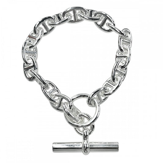 HERMES エルメス ブレスレット シェーヌダンクルPM アクセサリー ジュエリー 18コマ シルバー925 メンズ 約36.2g【中古品】
