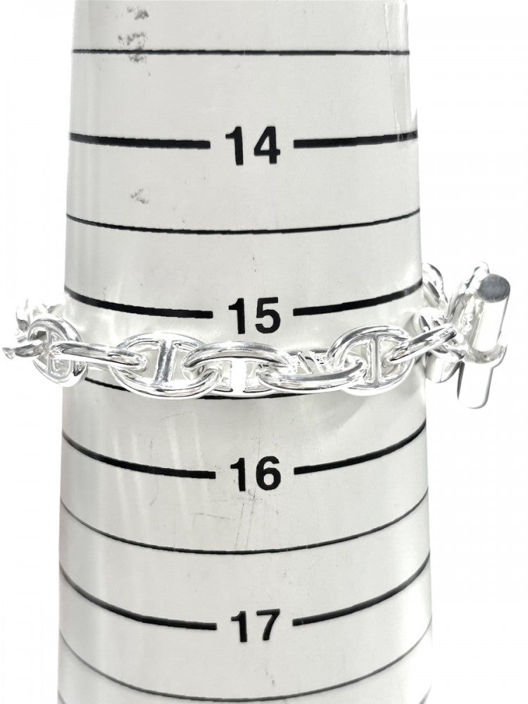 HERMES エルメス ブレスレット シェーヌダンクルPM アクセサリー ジュエリー 18コマ シルバー925 メンズ 約36.2g【中古品】