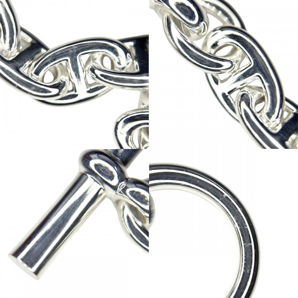 HERMES エルメス ブレスレット シェーヌダンクルPM アクセサリー ジュエリー 18コマ シルバー925 メンズ 約36.2g【中古品】
