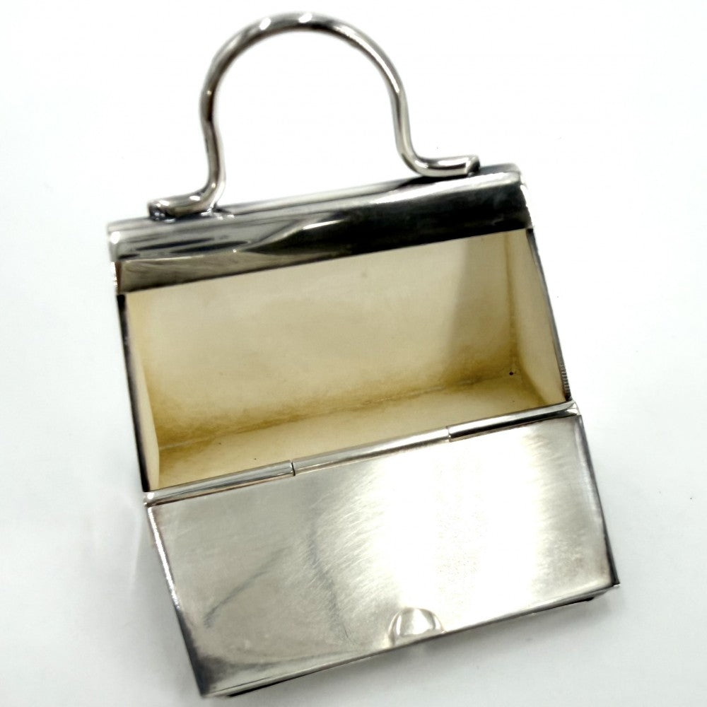 HERMES エルメス 雑貨 ケリーモチーフ ピルケース 小物 シルバー925 ユニセックス 約38.9g【中古品】