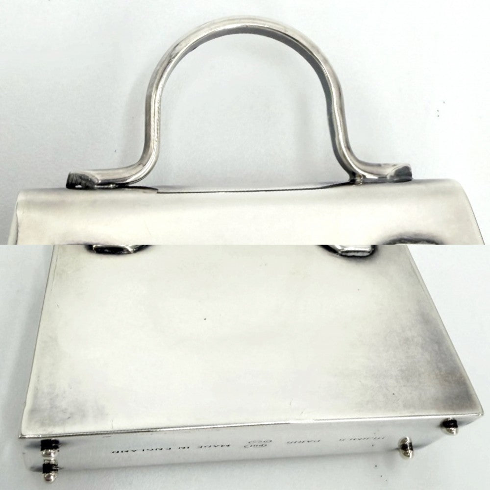 HERMES エルメス 雑貨 ケリーモチーフ ピルケース 小物 シルバー925 ユニセックス 約38.9g【中古品】