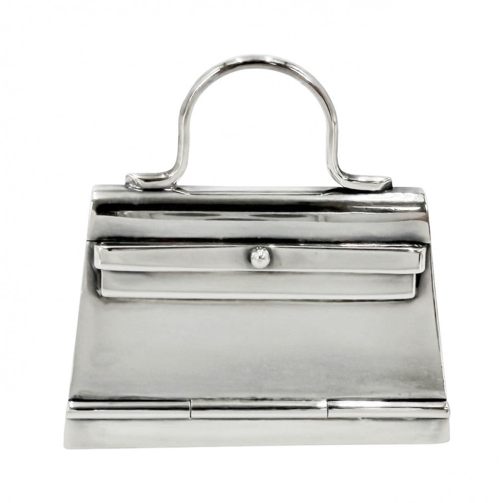 HERMES エルメス 雑貨 ケリーモチーフ ピルケース 小物 シルバー925 ユニセックス 約38.9g【中古品】