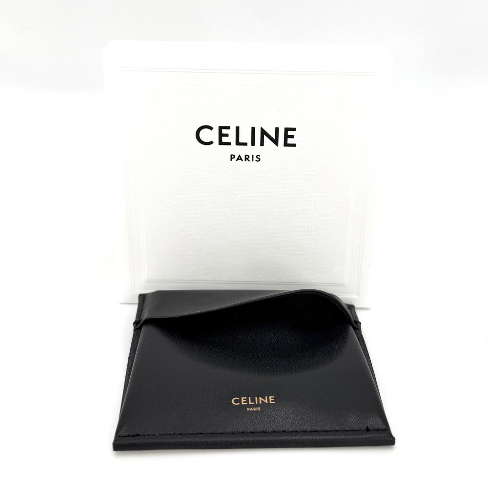 CELINE セリーヌ ピアス トリオンフ アクセサリー ラインストーン ゴールド レディース 約2.7g【中古品】