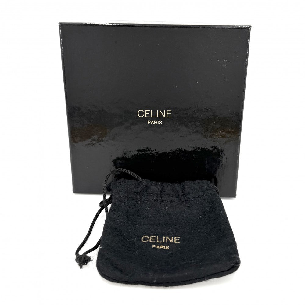 CELINE セリーヌ イヤリング 凱旋門 スクエア アクセサリー ヴィンテージ カラーストーン ゴールド レディース 約74.9g【中古品】