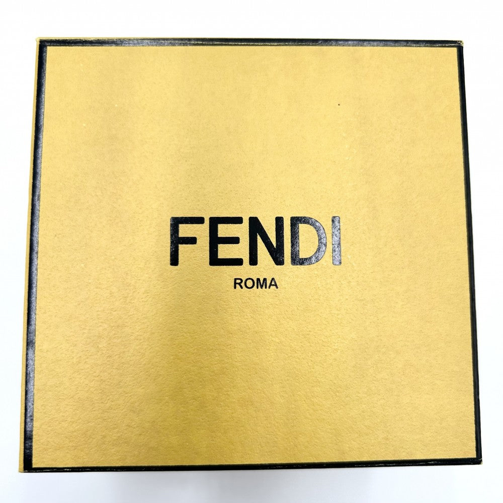 FENDI フェンディ ネックレス エフイズフェンディ ロゴ アクセサリー レディース ラインストーン ピンクゴールド レディース 約4.5g【中古品】