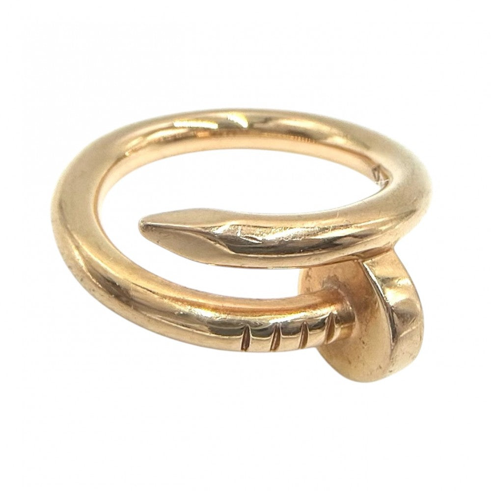 【開店SALE】 CARTIER カルティエ 指輪 ジュストアンクル リング アクセサリー ジュエリー 18金PG Au750 釘 49サイズ K18ピンクゴールド 約4号 レディース 約7.6g【中古品】