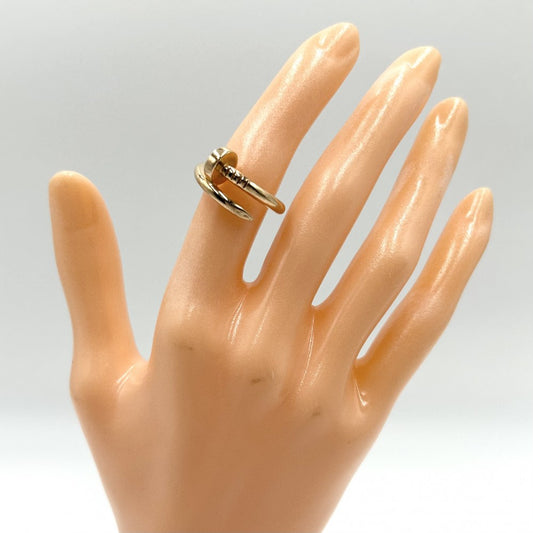【開店SALE】 CARTIER カルティエ 指輪 ジュストアンクル リング アクセサリー ジュエリー 18金PG Au750 釘 49サイズ K18ピンクゴールド 約4号 レディース 約7.6g【中古品】
