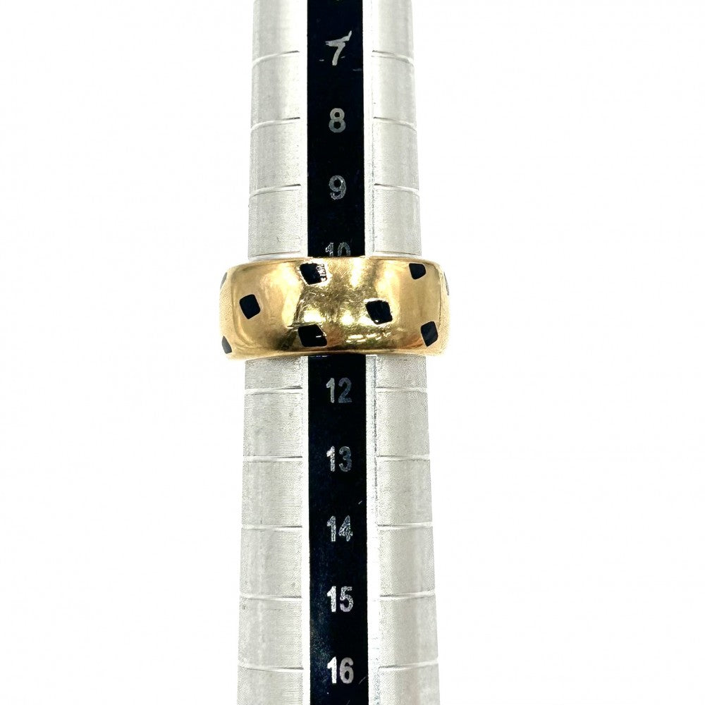 CARTIER カルティエ 指輪 パンテール ラッカーリング ジュエリー アクセサリー 750 パンサー K18ゴールド 約11号 ゴールド ブラック 黒 レディース【中古品】