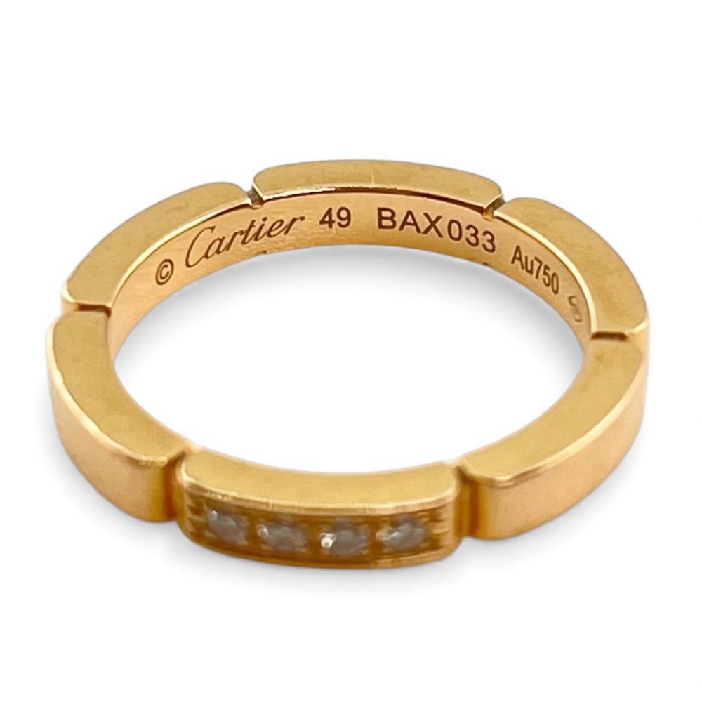 CARTIER カルティエ 指輪 マイヨンパンテールリング アクセサリー ジュエリー サイズ49 Au750 18金 K18ゴールド ダイヤモンド 約9号 ゴールド レディース 約3.8g【中古品】