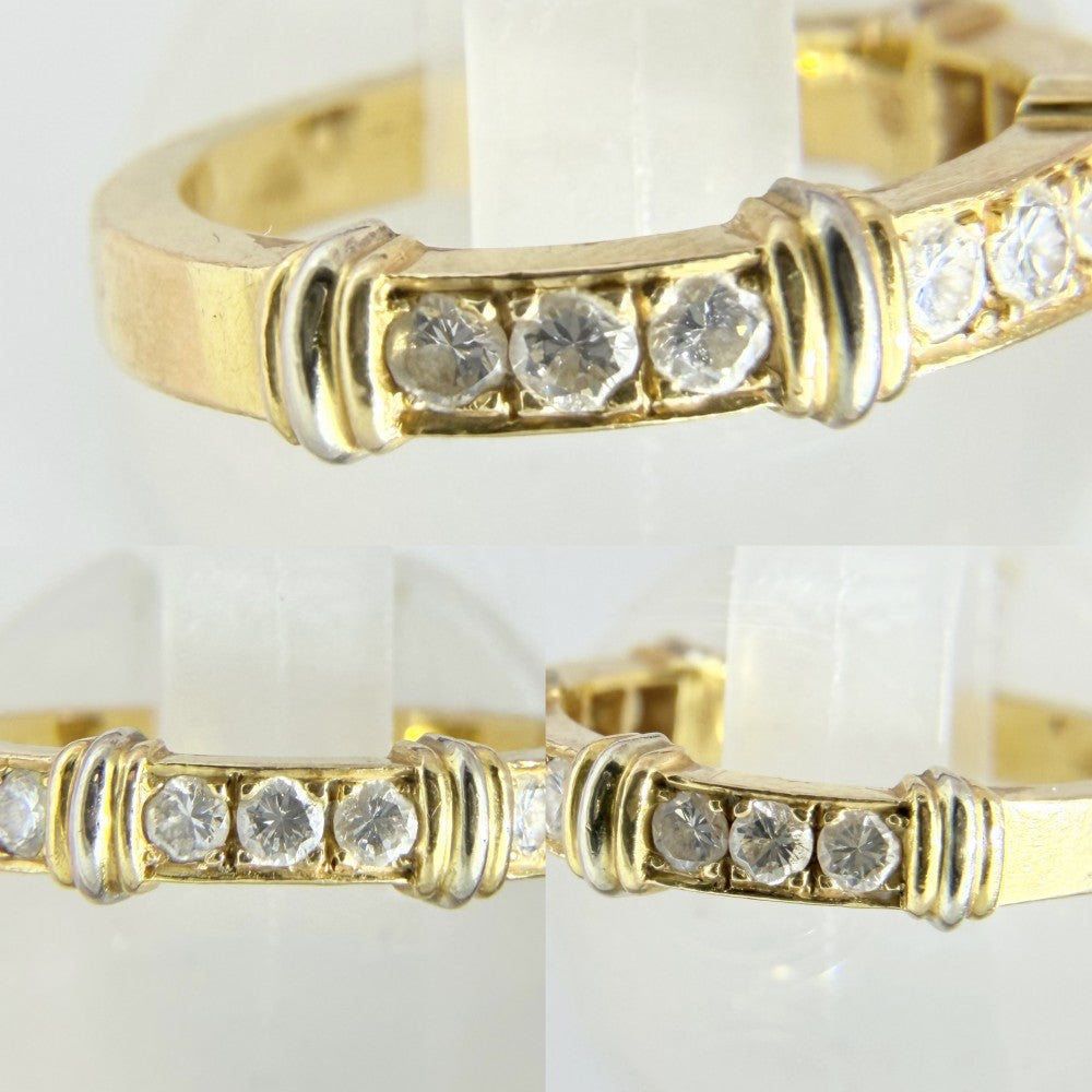 CARTIER カルティエ 指輪 コンテッサ アクセサリー ジュエリー Au750 18金YG リング 50サイズ K18イエローゴールド ダイヤモンド 約9.5号 レディース 約3.9g【中古品】