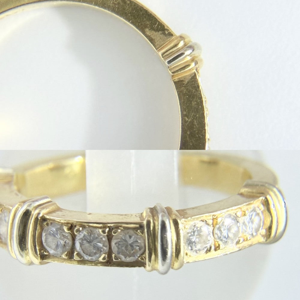 CARTIER カルティエ 指輪 コンテッサ アクセサリー ジュエリー Au750 18金YG リング 50サイズ K18イエローゴールド ダイヤモンド 約9.5号 レディース 約3.9g【中古品】