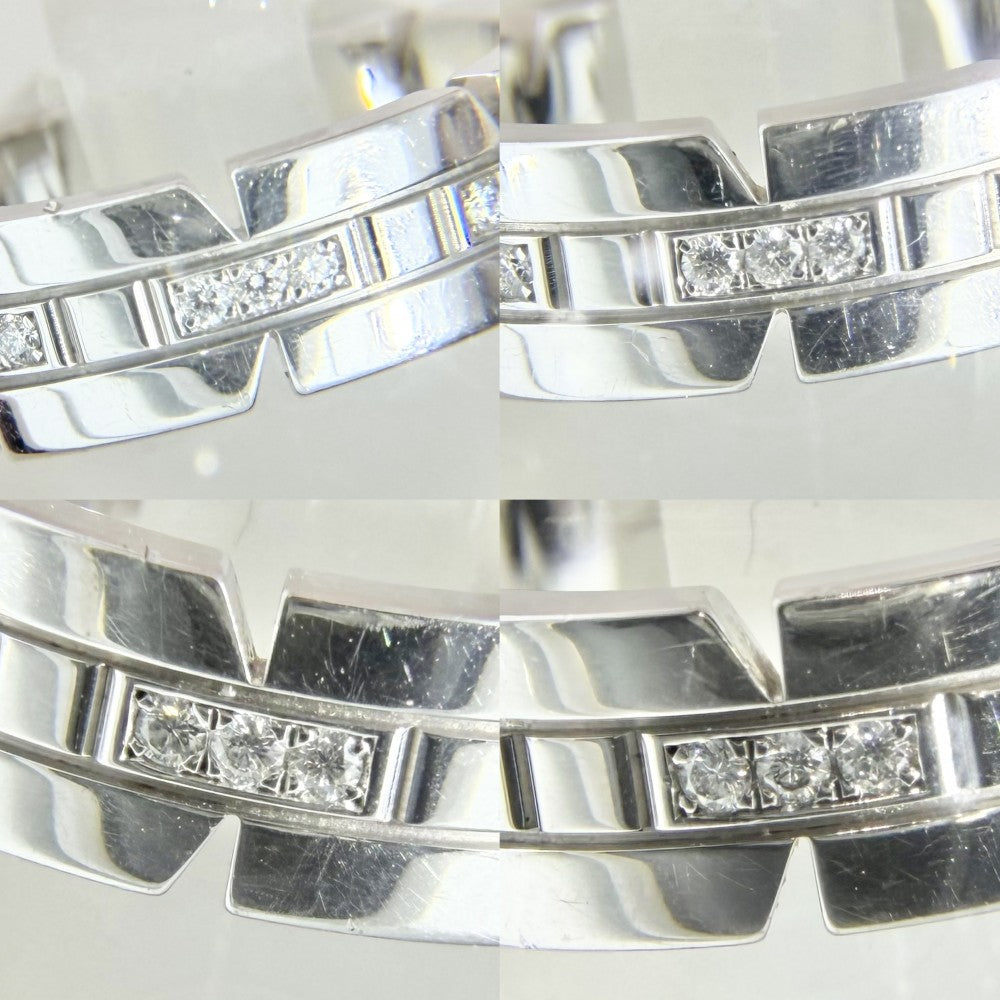 【開店SALE】 CARTIER カルティエ 指輪 タンク フランセーズ リング ジュエリー アクセサリー 51サイズ Au750 18金WG K18ホワイトゴールド ダイヤモンド 約11号 レディース 約8.6g【中古品】