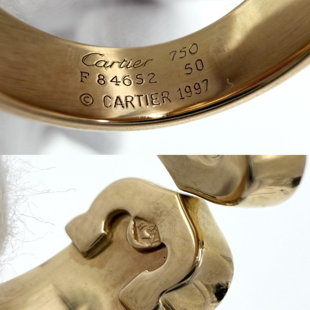 CARTIER カルティエ 指輪 ドゥーブルC 2C スリーカラー アクセサリー ジュエリー 18金YG/WG/PG Au750 サイズ50 K18イエローゴールド K18ホワイトゴールド K18ピンクゴールド ダイヤモンド 約10号 メンズ 約4.8g【中古品】