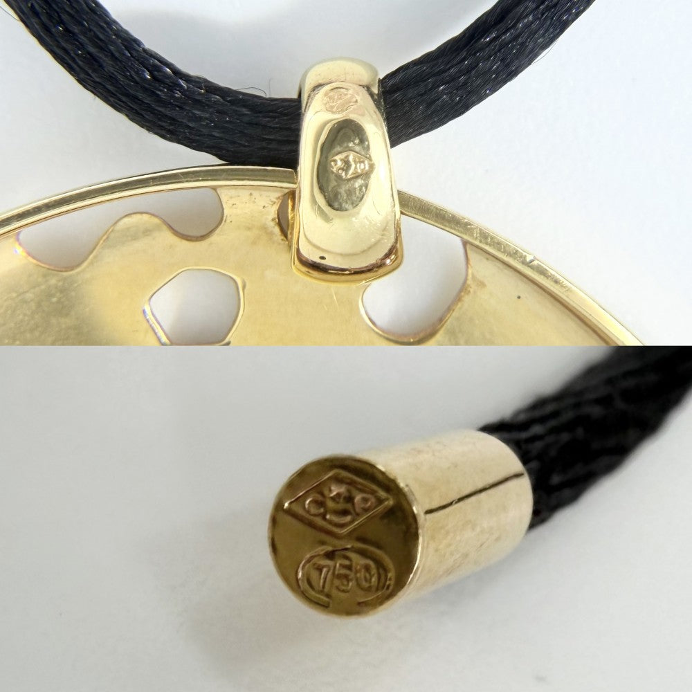 CARTIER カルティエ ネックレス パンテール ペラージュ ジュエリー アクセサリー ペンダント パンサーモチーフ 18金YG Au750 K18イエローゴールド ツァボライト レディース 約16.9g【中古品】