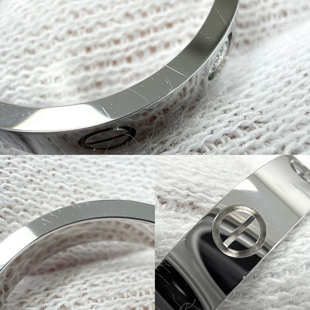 CARTIER カルティエ 指輪 ミニラブリング ジュエリー アクセサリー K18WG Au750 53サイズ K18ホワイトゴールド ダイヤモンド 約12.5号 B4050553 レディース 約5.0g【中古品】