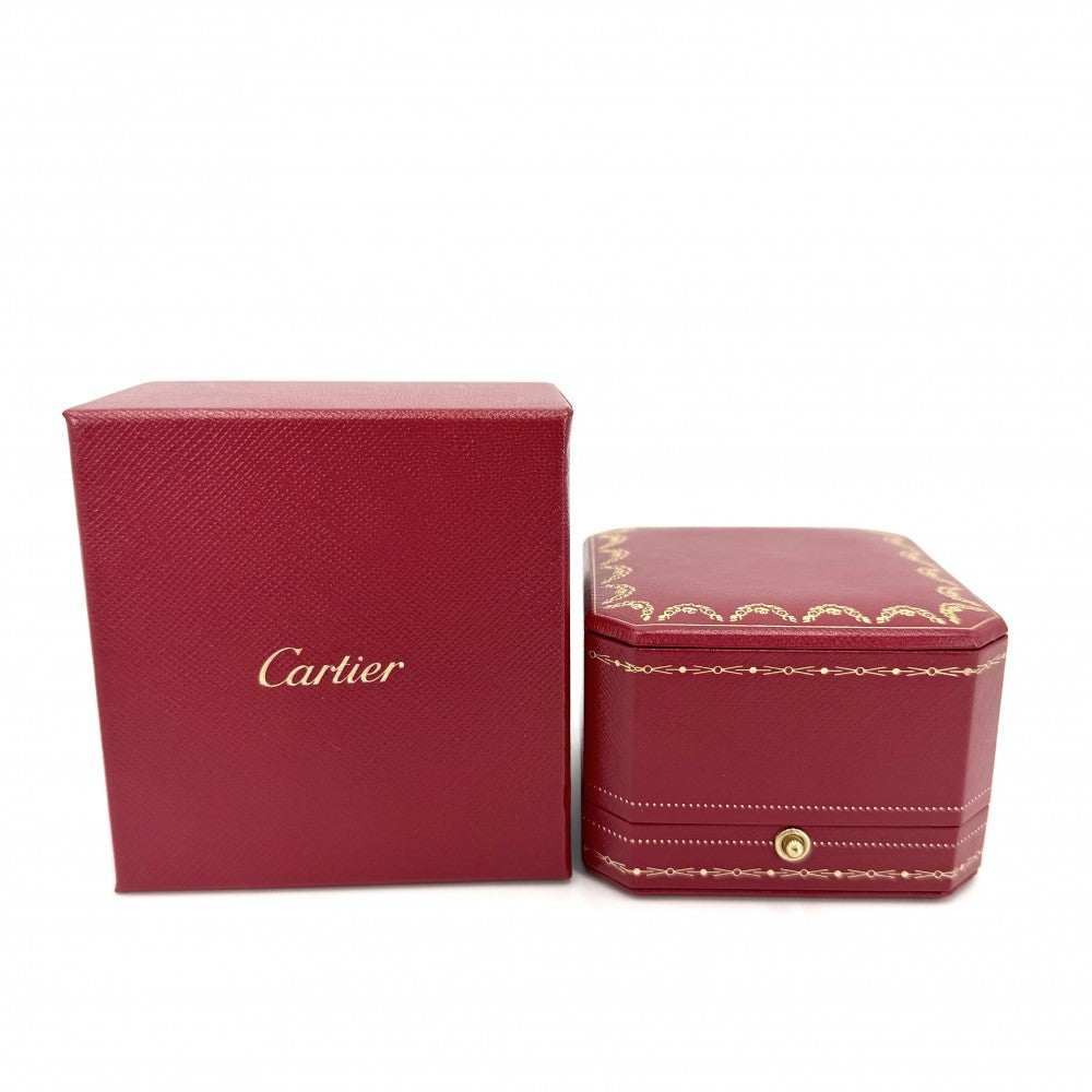 CARTIER カルティエ 指輪 ミニラブリング パヴェ ジュエリー アクセサリー LOVE 18金WG Au750 46サイズ K18ホワイトゴールド ダイヤモンド 約6号 B4218200 レディース 約2.0g【中古品】