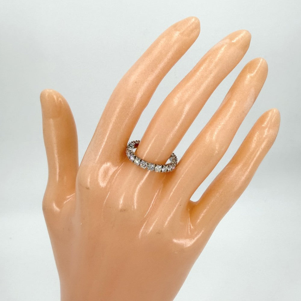 CARTIER カルティエ 指輪 フルエタニティ デスティネ リング ジュエリー アクセサリー パヴェ 52サイズ Pt950プラチナ ダイヤモンド 約11.5号 レディース 約3.4g【中古品】