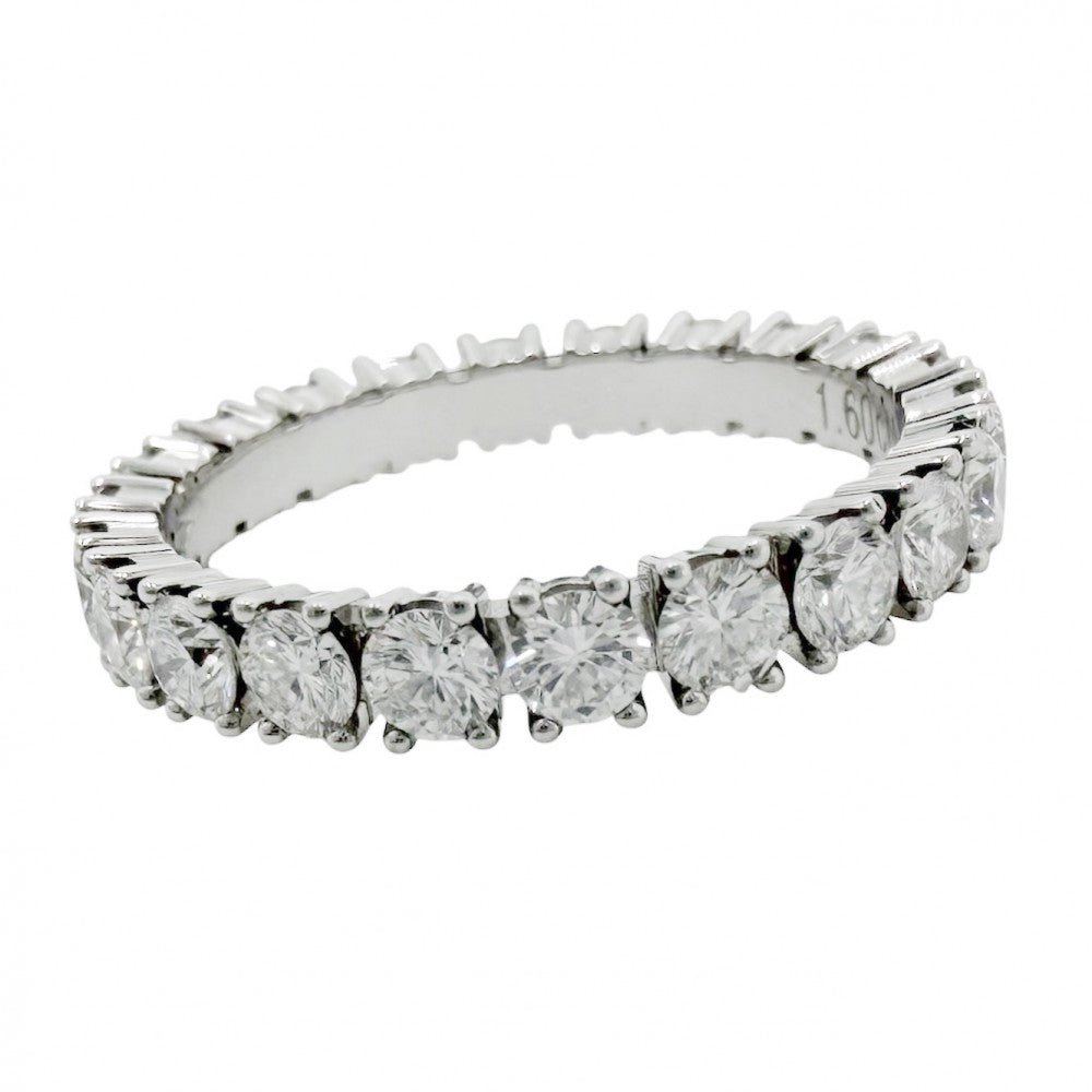 CARTIER カルティエ 指輪 フルエタニティ デスティネ リング ジュエリー アクセサリー パヴェ 52サイズ Pt950プラチナ ダイヤモンド 約11.5号 レディース 約3.4g【中古品】