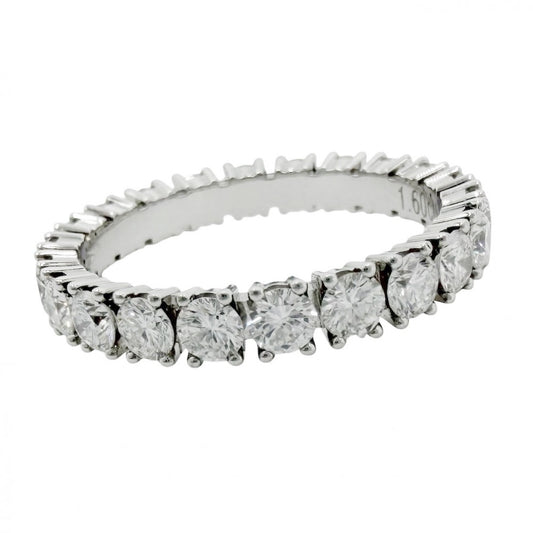 CARTIER カルティエ 指輪 フルエタニティ デスティネ リング ジュエリー アクセサリー パヴェ 52サイズ Pt950プラチナ ダイヤモンド 約11.5号 レディース 約3.4g【中古品】