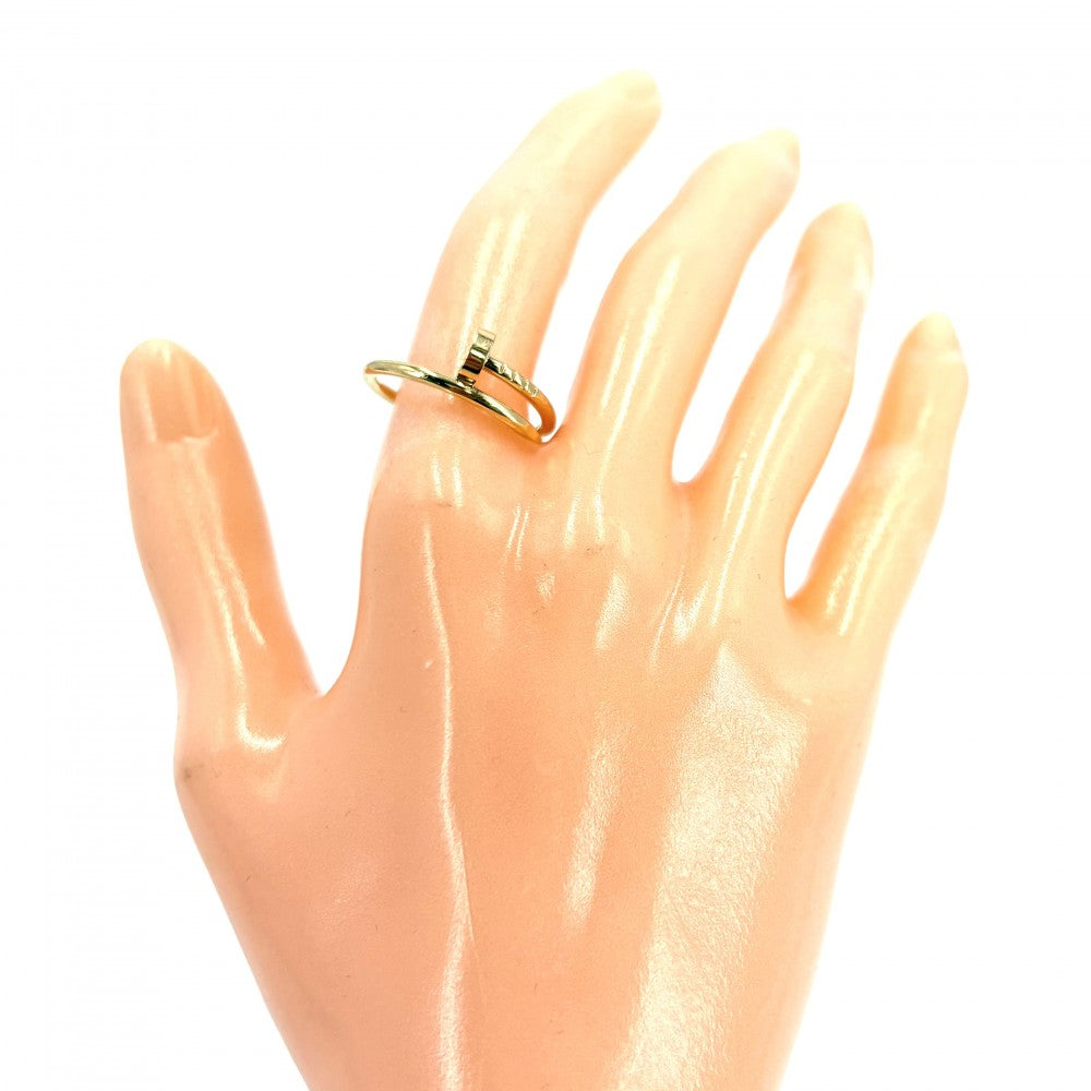 CARTIER カルティエ 指輪 ジュストアンクル リング ジュエリー 釘 アクセサリー Au750 18金YG 54サイズ K18イエローゴールド 約12.5号 レディース 約3.5g【中古品】