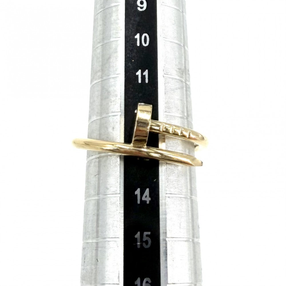 CARTIER カルティエ 指輪 ジュストアンクル リング ジュエリー 釘 アクセサリー Au750 18金YG 54サイズ K18イエローゴールド 約12.5号 レディース 約3.5g【中古品】