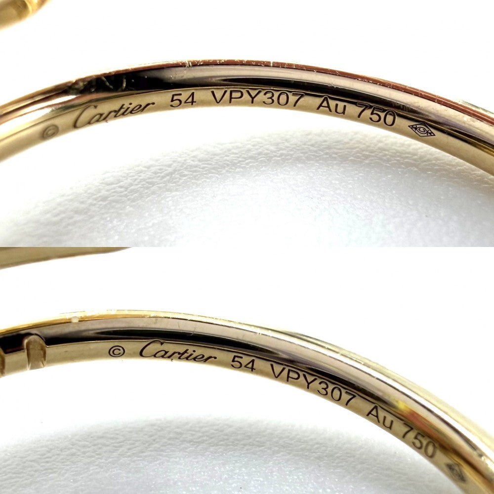 CARTIER カルティエ 指輪 ジュストアンクル リング ジュエリー 釘 アクセサリー Au750 18金YG 54サイズ K18イエローゴールド 約12.5号 レディース 約3.5g【中古品】