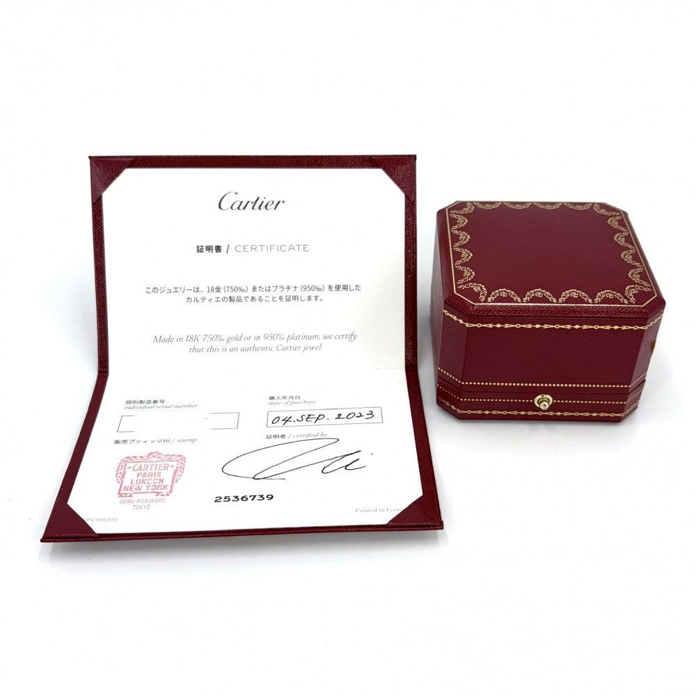 CARTIER カルティエ 指輪 ジュストアンクル リング ジュエリー 釘 アクセサリー Au750 18金YG 54サイズ K18イエローゴールド 約12.5号 レディース 約3.5g【中古品】