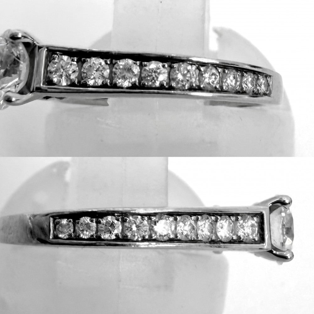 CARTIER カルティエ 指輪 1895 ソリテールリング ジュエリー ハーフエタニティ 43サイズ Pt950プラチナ ダイヤモンド0.43ct 約3号 レディース 約3.2g【中古品】
