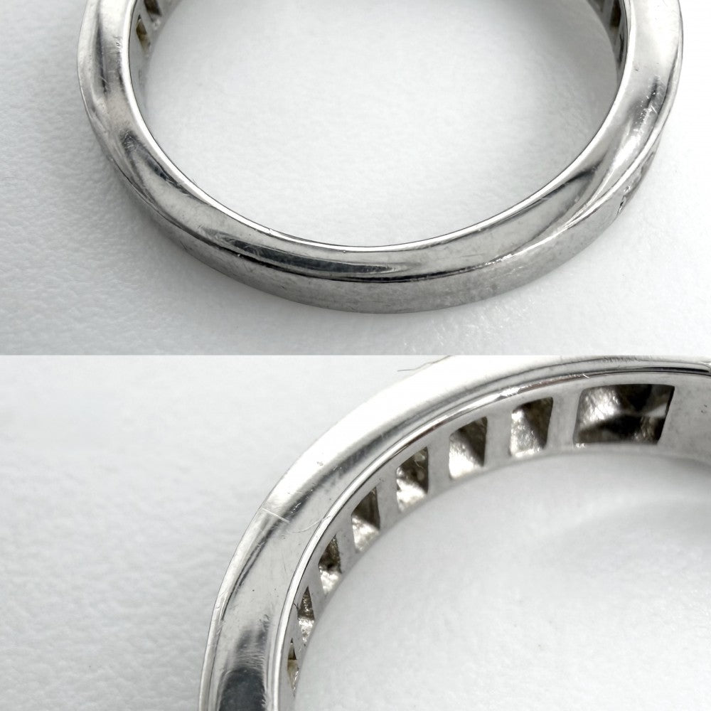 CARTIER カルティエ 指輪 1895 ソリテールリング ジュエリー ハーフエタニティ 43サイズ Pt950プラチナ ダイヤモンド0.43ct 約3号 レディース 約3.2g【中古品】