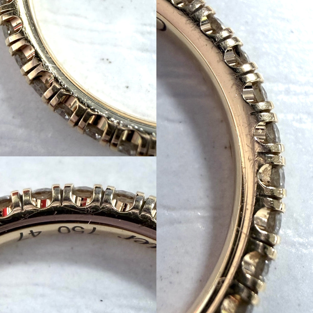 CARTIER カルティエ 指輪 エタンセル フルエタニティ ジュエリー アクセサリー 47サイズ 18金 Au750 K18ピンクゴールド ダイヤモンド 約7号 レディース 約1.7g【中古品】