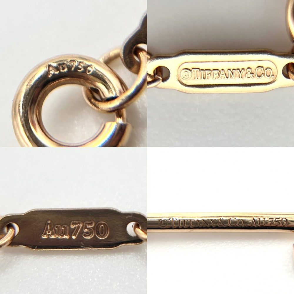 【開店SALE】 TIFFANY&Co. ティファニー ネックレス ペンダント ウォーブンキー ジュエリー アクセサリー 18金PG Au750 K18ピンクゴールド ダイヤモンド レディース 約4.5g【中古品】