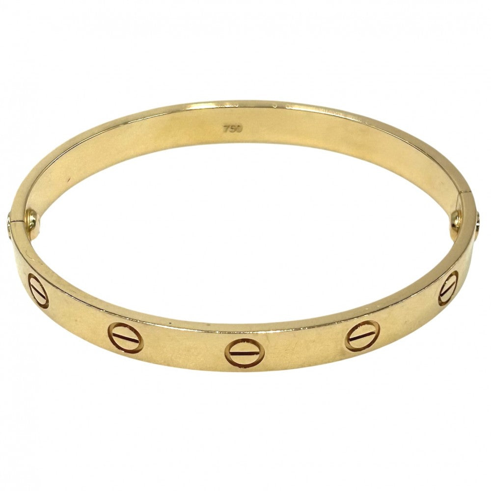 CARTIER カルティエ バングル ラブ ブレスレット ジュエリー アクセサリー LOVE Au750 18金YG 16サイズ メンズ レディース K18イエローゴールド B6016216 ユニセックス 約29.0g【中古品】