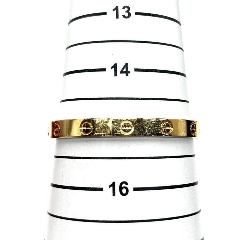 CARTIER カルティエ バングル ラブ ブレスレット ジュエリー アクセサリー LOVE Au750 18金YG 16サイズ メンズ レディース K18イエローゴールド B6016216 ユニセックス 約29.0g【中古品】
