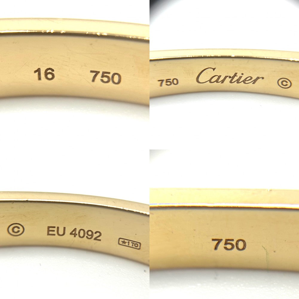 CARTIER カルティエ バングル ラブ ブレスレット ジュエリー アクセサリー LOVE Au750 18金YG 16サイズ メンズ レディース K18イエローゴールド B6016216 ユニセックス 約29.0g【中古品】