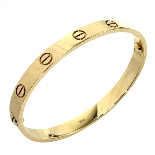 CARTIER カルティエ バングル ラブ ブレスレット ジュエリー アクセサリー LOVE Au750 18金YG 16サイズ メンズ レディース K18イエローゴールド B6016216 ユニセックス 約29.0g【中古品】