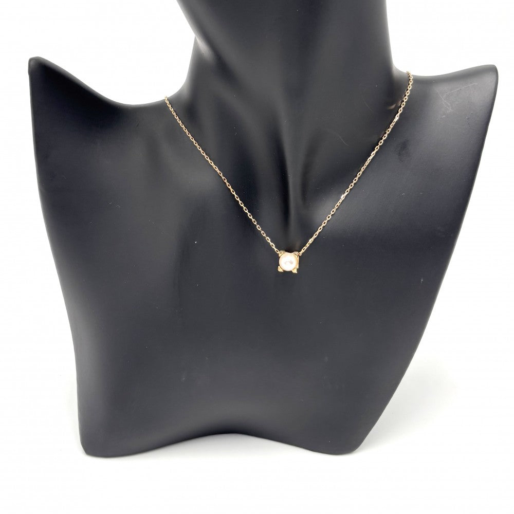 【開店SALE】 CARTIER カルティエ ネックレス Cドゥカルティエ ペンダント ジュエリー アクセサリー 18金PG Au750 K18ピンクゴールド パール レディース 約4.3g【中古品】