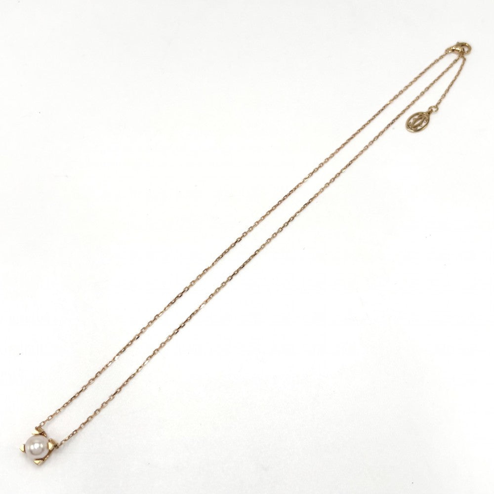 【開店SALE】 CARTIER カルティエ ネックレス Cドゥカルティエ ペンダント ジュエリー アクセサリー 18金PG Au750 K18ピンクゴールド パール レディース 約4.3g【中古品】