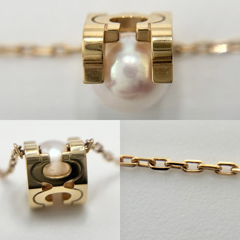 【開店SALE】 CARTIER カルティエ ネックレス Cドゥカルティエ ペンダント ジュエリー アクセサリー 18金PG Au750 K18ピンクゴールド パール レディース 約4.3g【中古品】