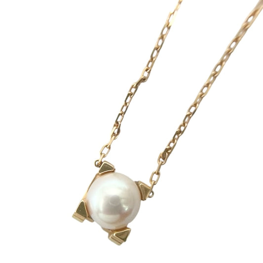 【開店SALE】 CARTIER カルティエ ネックレス Cドゥカルティエ ペンダント ジュエリー アクセサリー 18金PG Au750 K18ピンクゴールド パール レディース 約4.3g【中古品】