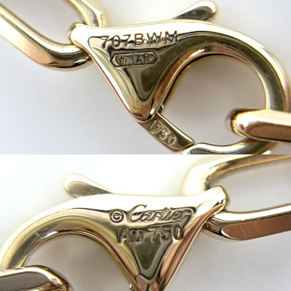 CARTIER カルティエ ブレスレット サントスドゥカルティエ スモールモデル ジュエリー アクセサリー 18金YG Au750 K18イエローゴールド ゴールド レディース 約9.4g【中古品】
